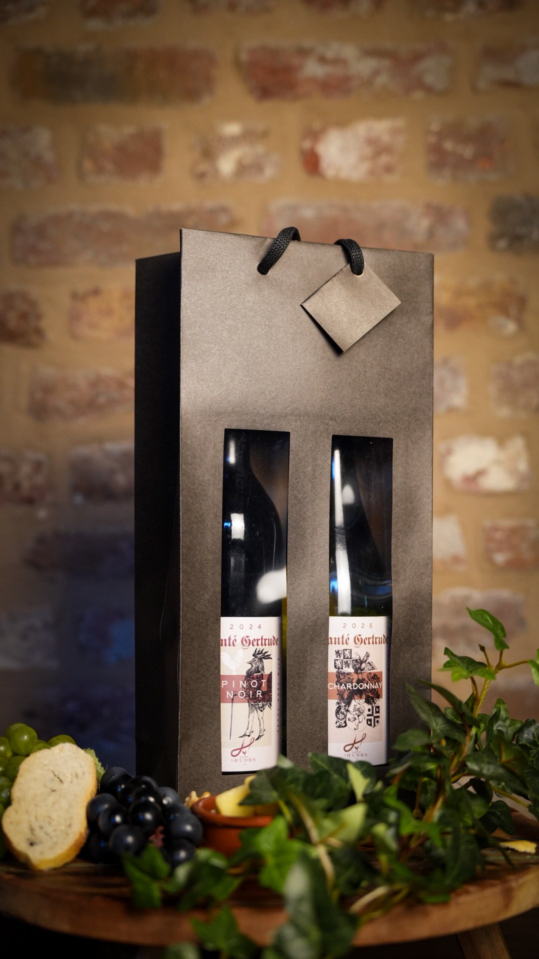 Geschenkverpakking | 2 Wijnflessen D'Hunes
